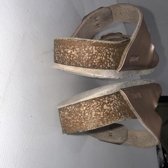 Birkenstock Arizona Kids Rose Gold Metallic Double Buckle Sandals Unsized - Picture 15 of 15